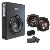 Caixa Slim Amplificada 350w Rms Corzus E Kit 2 Vias Cs50p