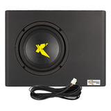 Caixa Slim Amplificada Sub 8 Pol 200w Rms P/ Embaixo Banco Cor Preto