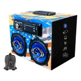 Caixa Som Bluetooth Usb Falante Hurricane Modulo Taramps
