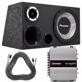 Caixa Som Dutada Trio Pioneer 12 + Módulo Taramps Ts 400 Rms