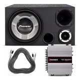 Caixa Som Dutada Trio Pioneer 12 + Módulo Taramps Ts 400wrms