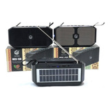 Caixa Som Solar Portátil Usb Recarregável Bluetooth Mce138 