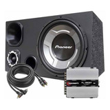 Caixa Som Trio 12 Subwoofer Pioneer + Módulo Taramps Tl 1500