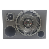 Caixa Som Trio Subwoofer Bomber Upgrade 350w + Driver + St