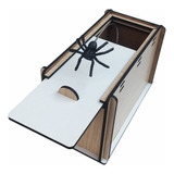 Caixa Susto Aranha Falsa Caixa Surpresa Brinquedo Mdf 3mm