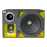 Caixa Trio 15 Woofer E-315 + D220ti 8r Amarelo+ Grave E8