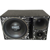 Caixa Trio Automotiva Woofer Bomber Atrack 12 Pol 1100w Seco
