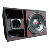 Caixa Trio Completa Bomber One 12pol + 2 Driver + 1 Tweeter 