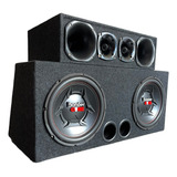 Caixa Trio Completa Bomber One 2 Sub 2 Driver E 2 Twe 1200w