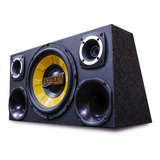 Caixa Trio Completa Dupla Spyder 12 Polegadas Subwoofer