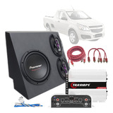 Caixa Trio Completa Gm Montana Agile 700wrms Taramps Ts800x4