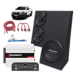 Caixa Trio Completa Nova Strada 2021 700wrms Taramps Ts800x4