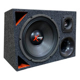 Caixa Trio Full Trap Som Automotivo Falante Woofer Etm 450w