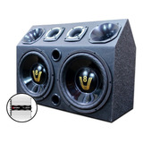 Caixa Trio Igrejinha 12 Compet V8 + Modulo Taramps Tl1500