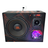 Caixa Trio Jbl Amplificada Personalizada 600w Usb Bt Ssd 12v Cor Trio_bt_600w_preto_laranja