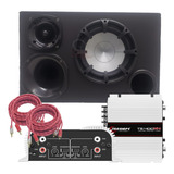 Caixa Trio Som Completa Sub Class 12'' + Mod Taramps Ts400x4