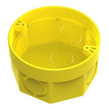 Caixinha Luz Plastica 3x3 Tigre Flex Amarela 33043171 - Kit 