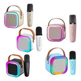 Caixinha Som 1 Microfone Karaoke Bluetooth Sem Fio Muda Voz