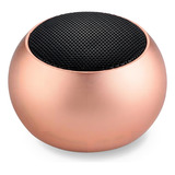 Caixinha Som Bluetooth Tws Metal Amplificada Mini Speaker 3w Cor Rosa 110v/220v