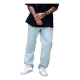 Calça Balão Jeans Masculina Skatista Boca Larga Folgada
