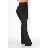 Calça Bandagem Boca De Sino Branca Legging Flare