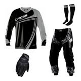 Calça Camisa Roupa Motocross Trilha Pro Tork Insane X + Luva