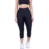Calça Corsario Fitness Sulplex Feminina Academia Capri 