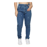 Calça Jeans Cigarrete Com Lycra Feminina Plus Size 58 Ao 62