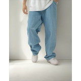 Calça Jeans Reta Balão Moda Masculina Larga Skate