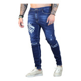 Calça Jeans Skinny Com Elastano Masculina Prince Of Peace
