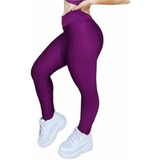 Calca Leg Suplex Feminina Lisa Cos Alto Moda Fitness Dia Dia