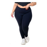 Calça Legging Plus Size Feminino Academia Fitness Suplex