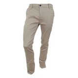 Calça Masculina King&joe Sarja Oversized Slim Marrom Cl22107