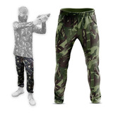 Calça Modelo Jogger P/ Paintball Airsoft Dry-fit Camuflado