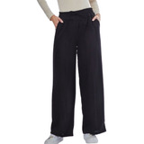  Calça Pantalona Cós Alto Tecido Duna Leve Casual Moda