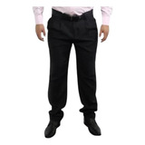 Calça Social Masculina Em Oxford, Com Pregas, 100% Poliester
