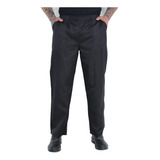 Calça Uniforme Para Trabalho Cozinha Limpeza Com Bolsos