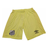 Calção Bermuda Treino Santos Amarelo Umbro 2023