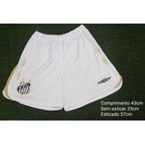 Calção Futebol Santos Umbro 2018 Branco