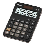 Calculadora Casio Preta Mx-12b-w4-dc Cor Preto