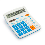 Calculadora Colorida De Mesa 12 Dígitos Escolar Comercial