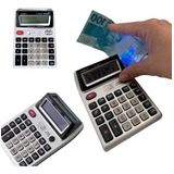 Calculadora Comercial Balcão Luz Uv Detecta Dinheiro Falso