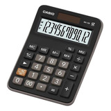 Calculadora De Mesa Casio Mx-12b Preta Cor Preto