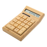 Calculadora Eletrônica De Bambu Ecológica Standard