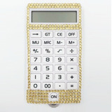 Calculadora Pequena De Bolso Strass Brilhante 11,5cmx6cm