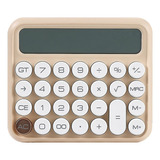 Calculadora Portátil Com Tela Led Grande - Light Coffee