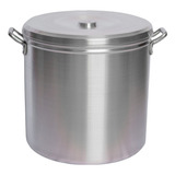 Caldeirão Industrial Aluminio Cozinha Profissional N50 - 99l Cor Prateado