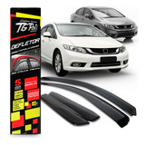 Calha Chuva Defletor Honda Civic 2012 A 2016 Tg Poli 28006