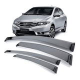 Calha Chuva Honda City 2010 2011 2012 13 2014 Acrílico Fumê