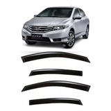 Calha De Chuva Defletor Honda City 2009 A 2014 4 Portas Jogo